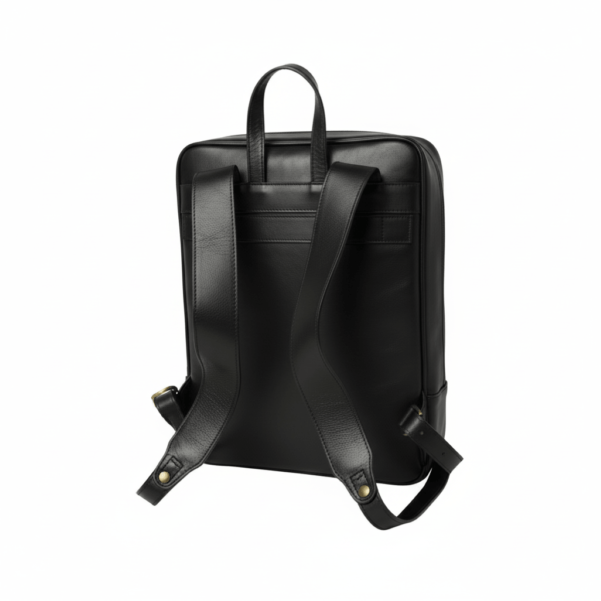 Vetrina Fiorentina -Zaino in pelle con fascia per trolley - nero-