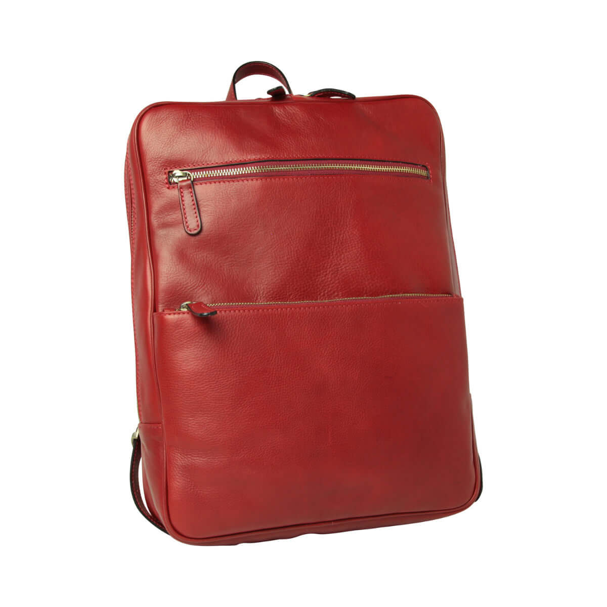 Vetrina Fiorentina -Zaino in pelle con fascia per trolley - rosso-