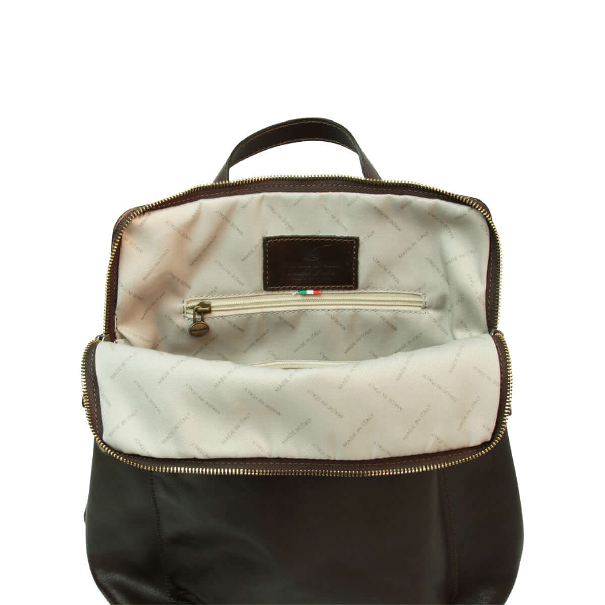 Vetrina Fiorentina -Zaino in pelle - marrone scuro-