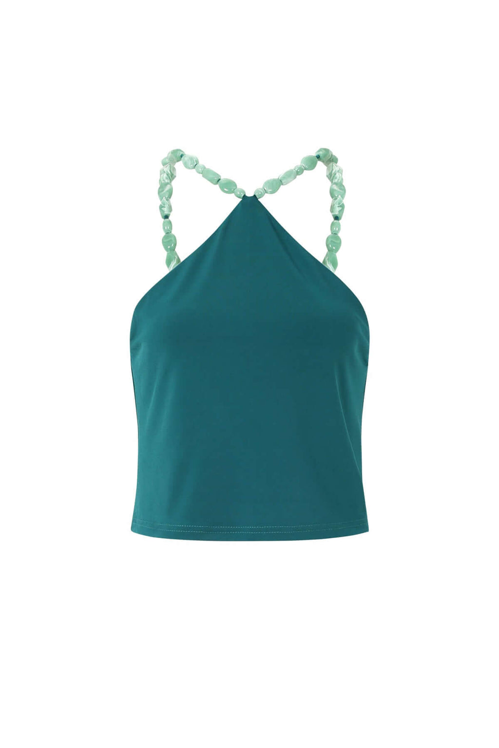 Top da spiaggia con perline