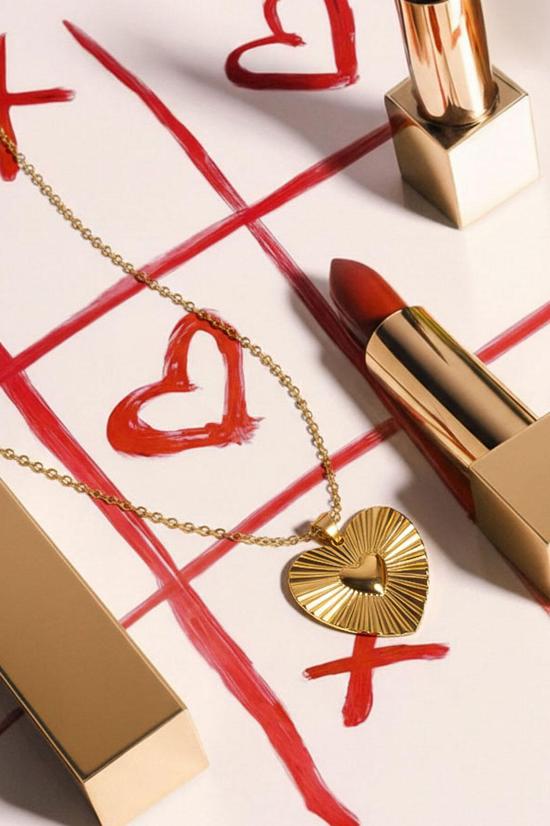 Collane con ciondolo in acciaio inossidabile a forma di cuore, casual, quotidiane, semplici, gioielli da donna