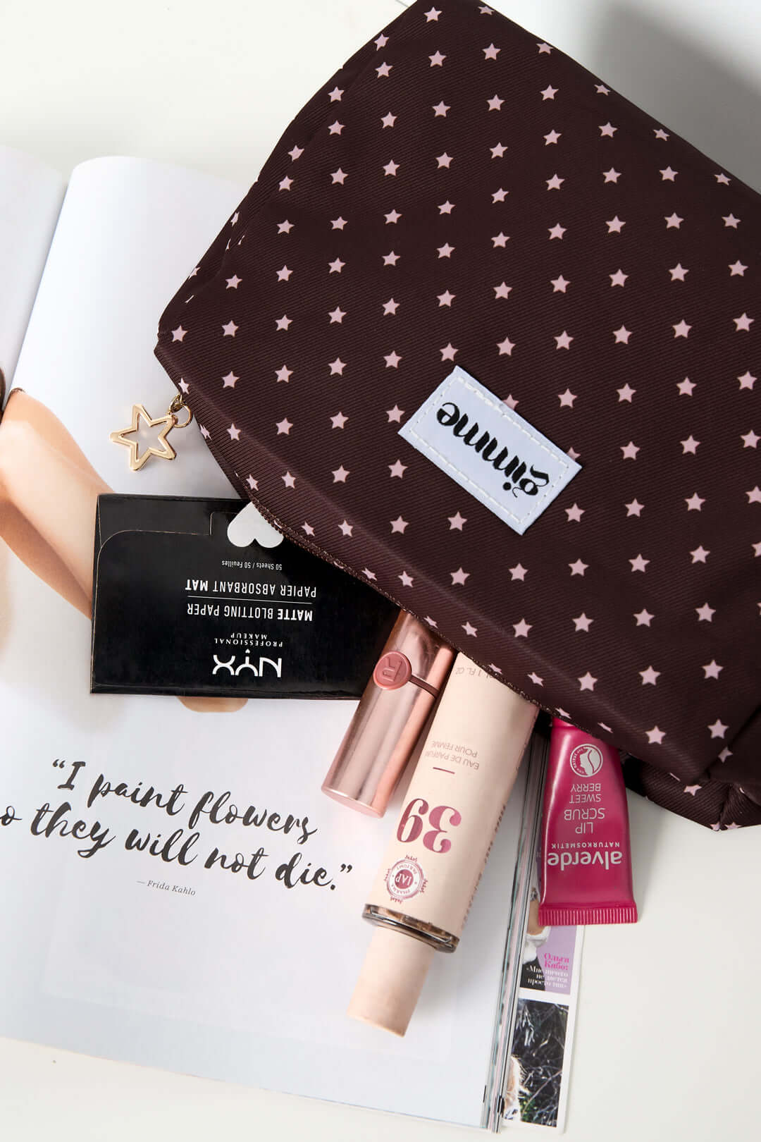 Borsa Trucco Star Casual in Poliestere