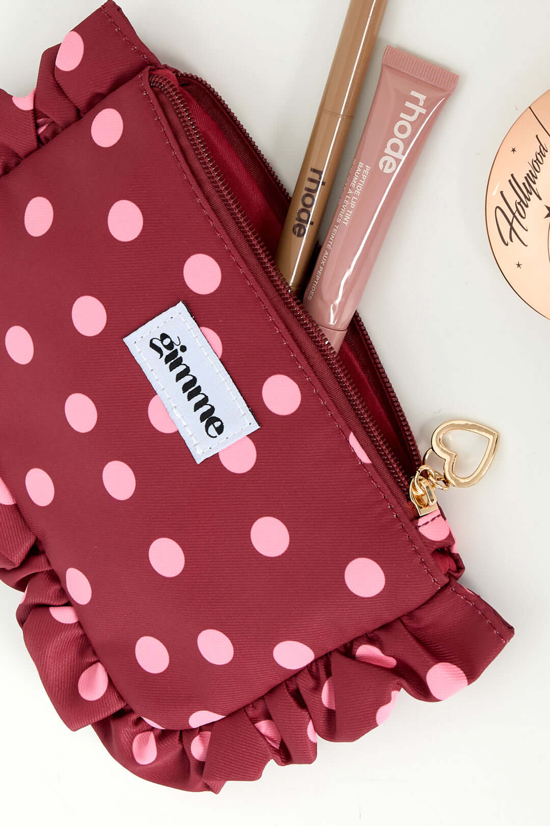 Borsa Trucco a Pois Casual
