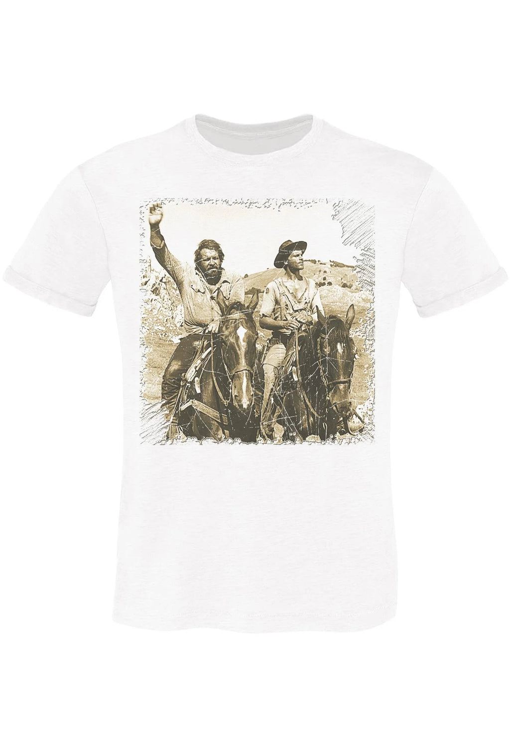 Bud Spencer & Terence Hill T-shirt Uomo 100% Cotone