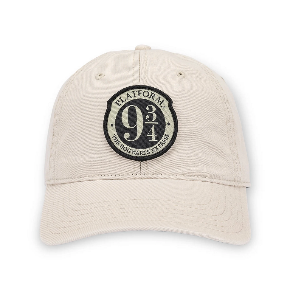 Cappellino Harry Potter Platform 9 ¾ Crema Ufficiale - SKU 00034 - Berretto Regolabile Adulti 100% Cotone Bioworld