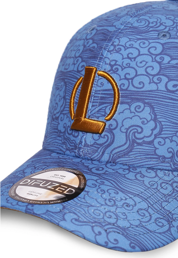 Cappellino League of Legends Yasuo Azzurro | Berretto Gaming Regolabile