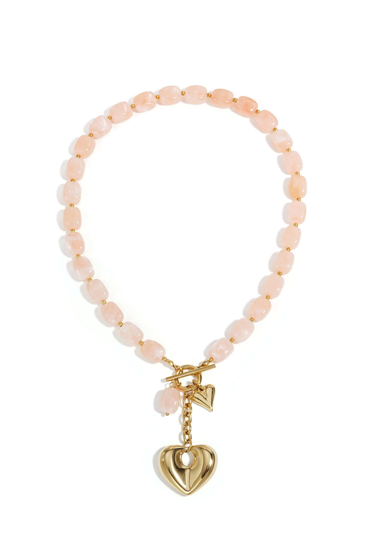collana di perline con cuore