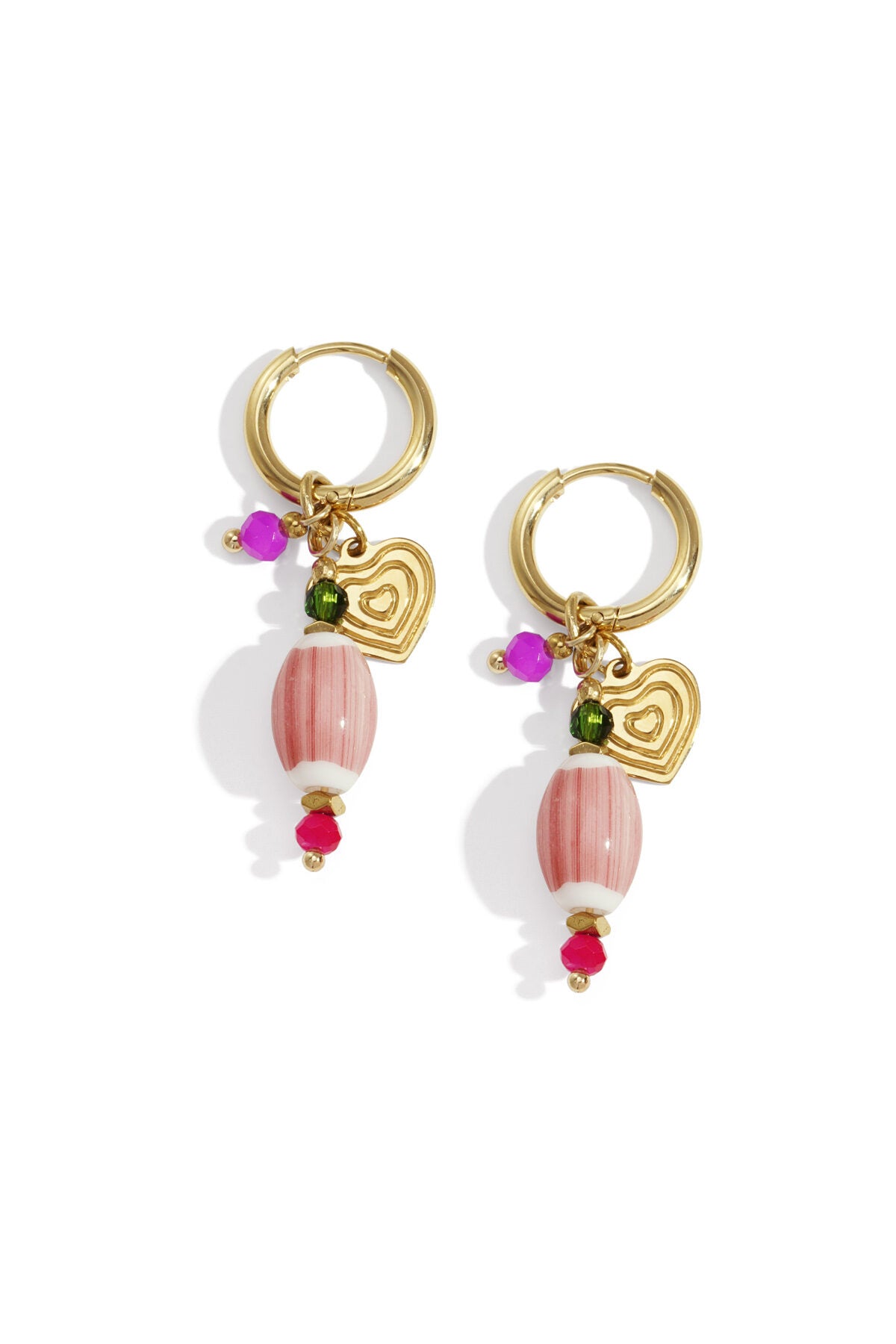 Orecchini pendenti a forma di cuore, casual, quotidiani, semplici, gioielli da donna