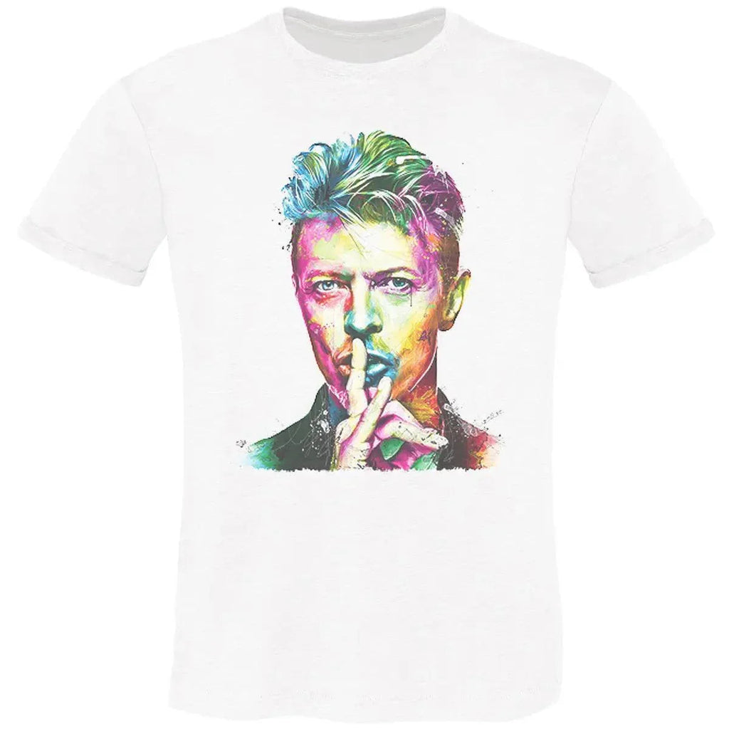 T-shirt David Bowie Uomo Slub - Cotone 100% Made in Italy