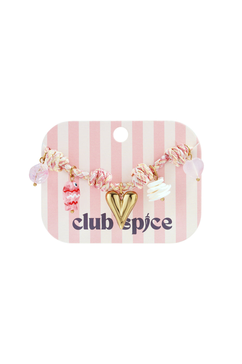 Braccialetti con ciondoli in corda, serie Heart Sweet Daily Romantic, gioielli da donna