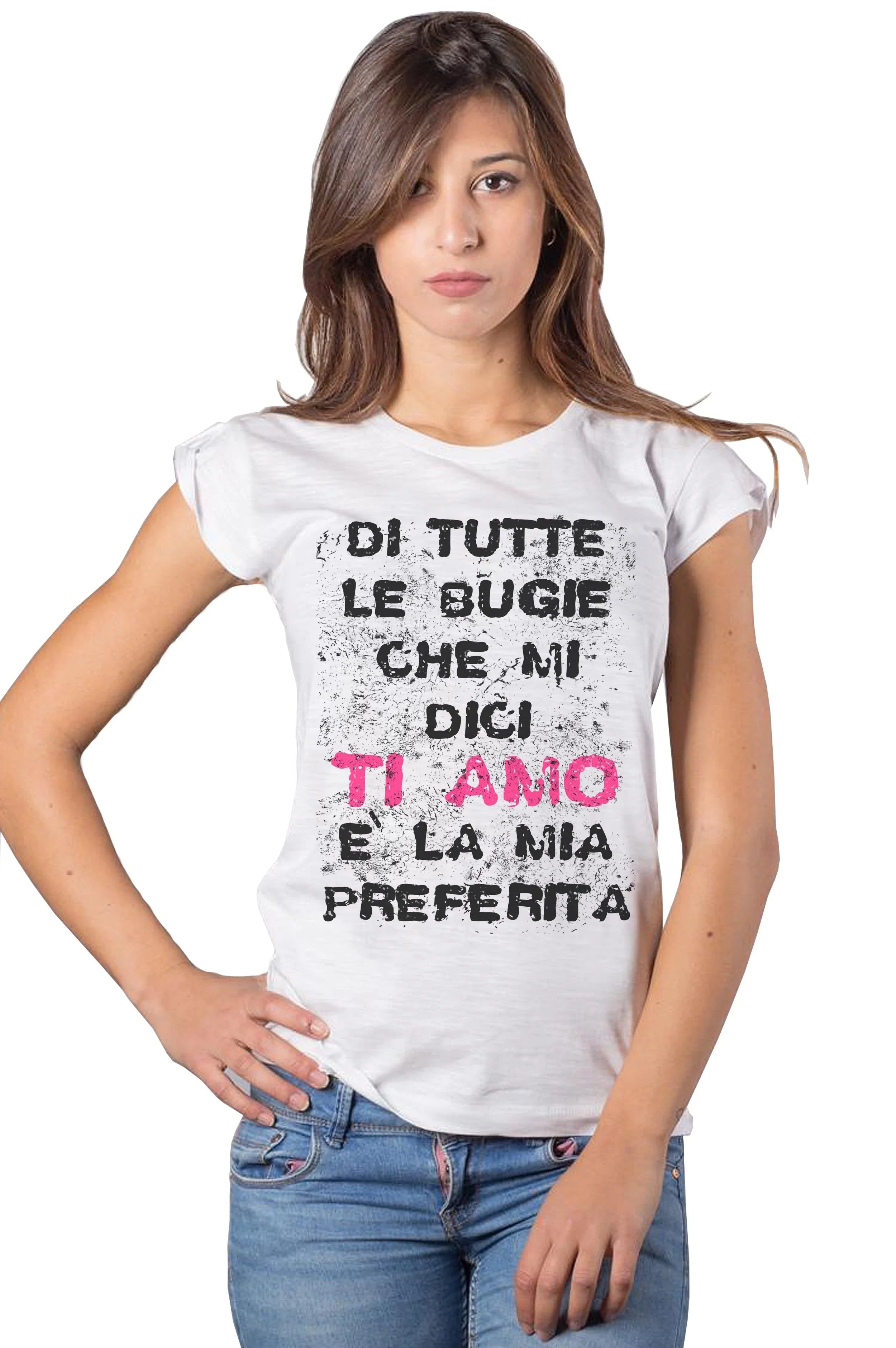 T-shirt Donna Slub 'Ti Amo' - STREET STYLE