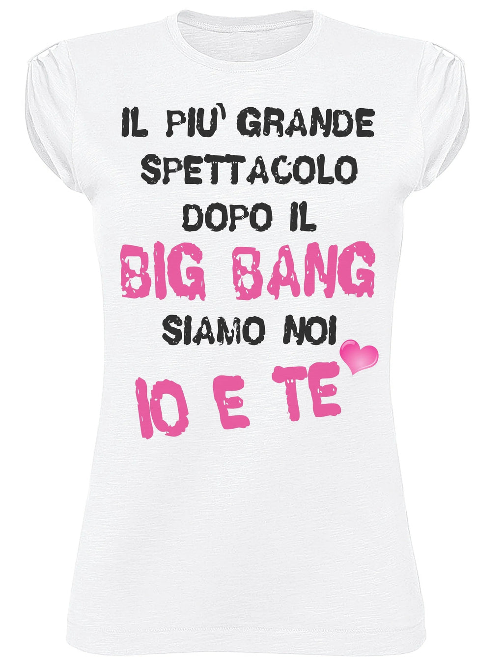 T-shirt Donna Slub 'Dopo il Big Bang' - Cotone Bio
