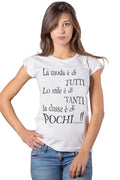T-shirt Slub Donna Street Style - Cotone 100%