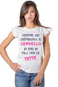 T-shirt STREET STYLE 'Mentre Dio...' Cotone Bio