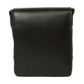 Retro della borsa in pelle nera per I-Pad con superficie liscia e cuciture