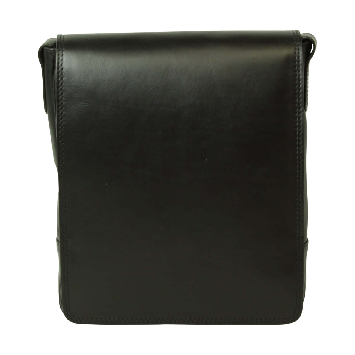 Retro della borsa in pelle nera per I-Pad con superficie liscia e cuciture