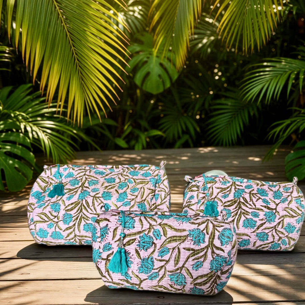 Pochette da Viaggio Roary Pouches Poinsettia | Set 3 Misure