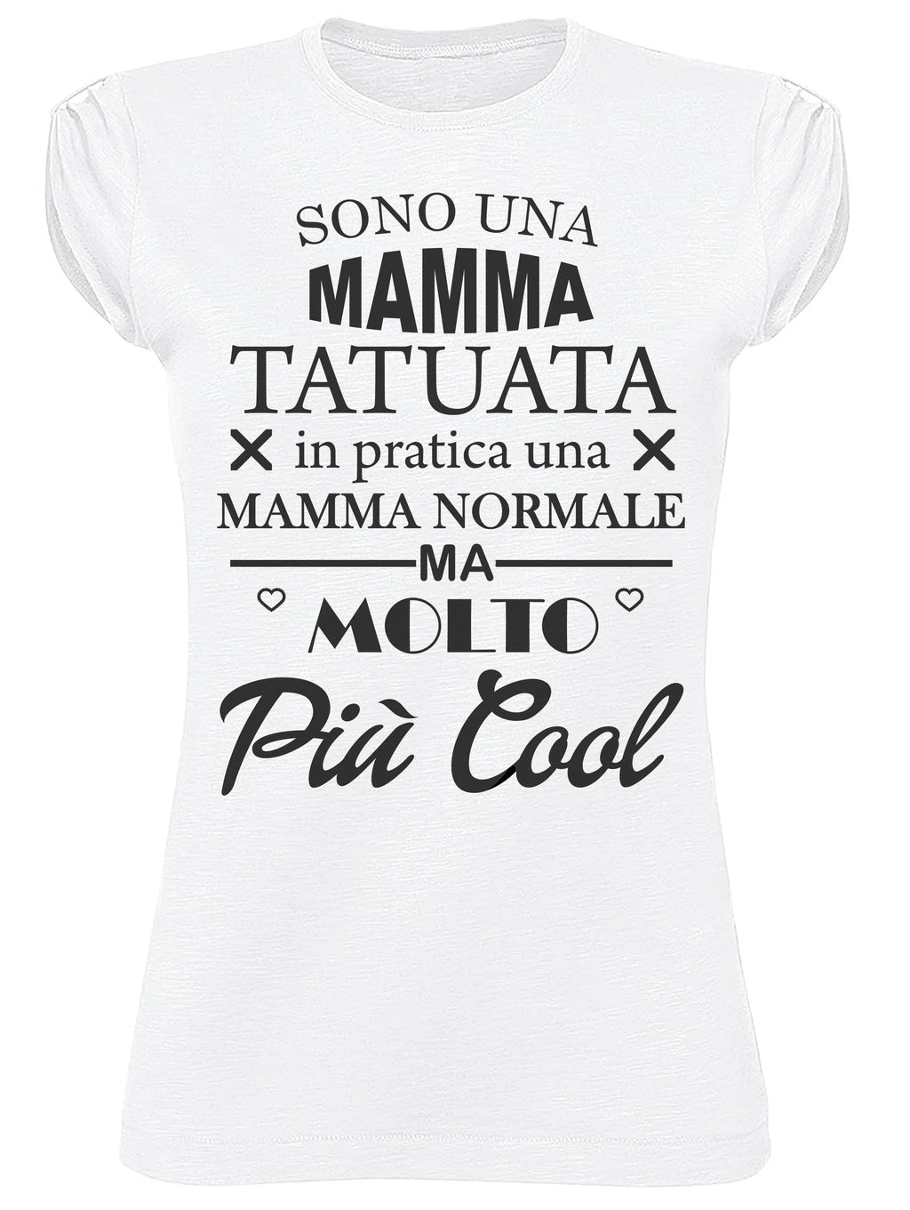 T-shirt Donna Sono Una Mamma Tatuata - Cotone Bio