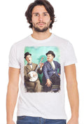 Stanlio e Olio T-shirt Uomo Urban Slub Cotone