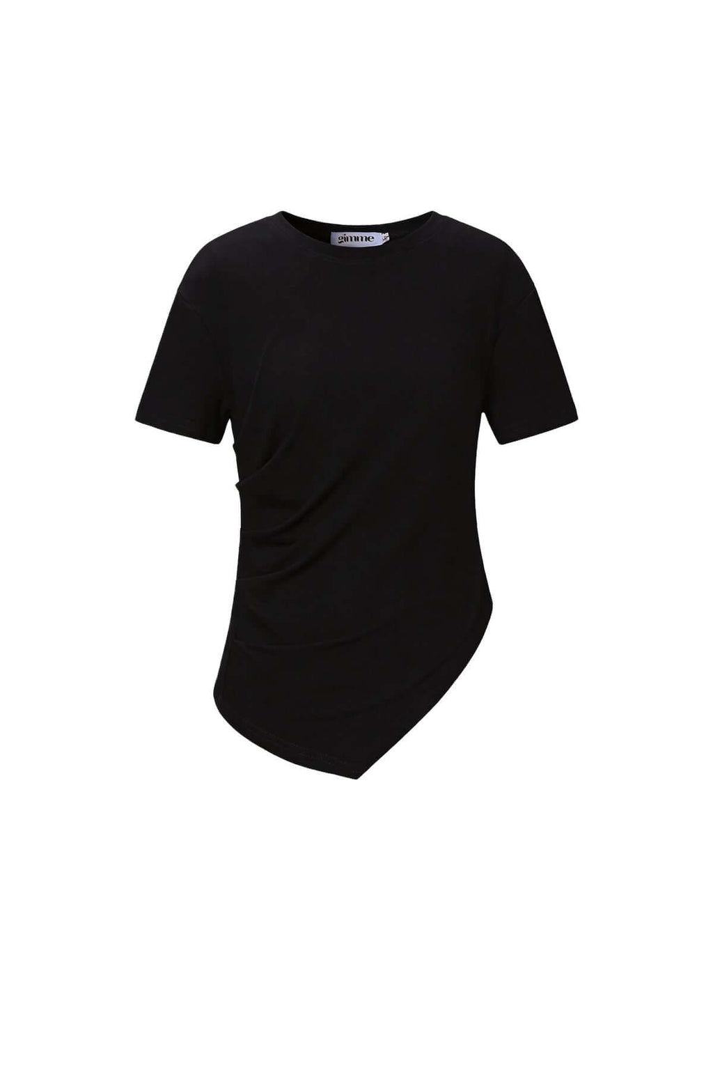 T-Shirt Asimmetrica in Cotone