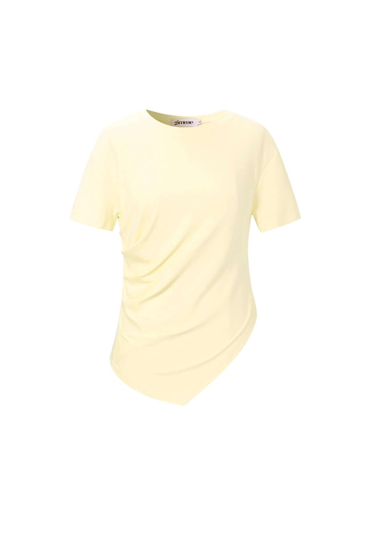 T-Shirt Asimmetrica in Cotone