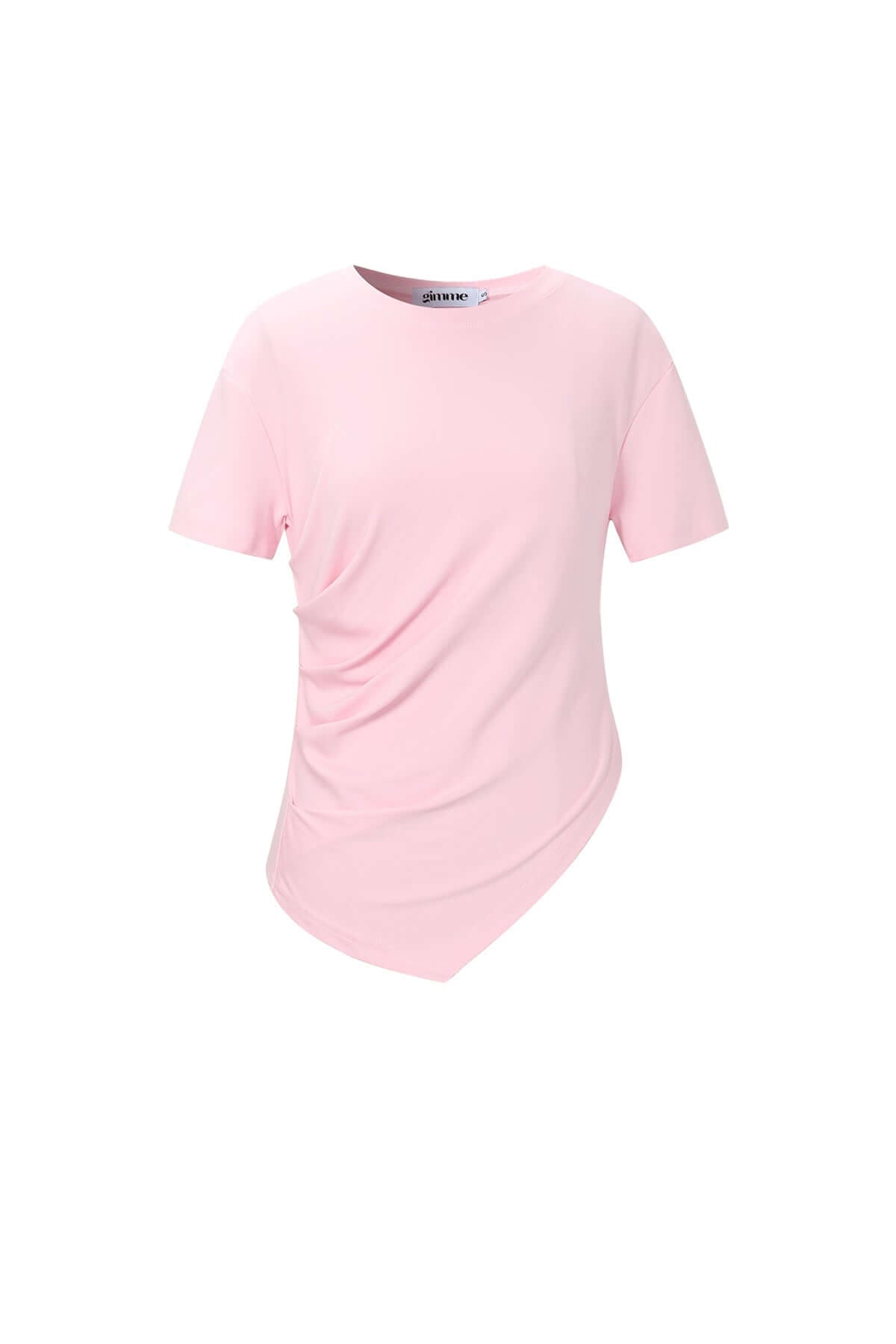 T-Shirt Asimmetrica in Cotone