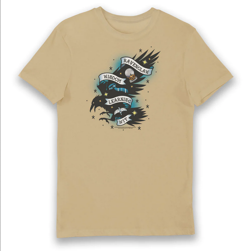 T-Shirt Harry Potter Corvonero Tattoo - Maglietta Adulto Ufficiale Ravenclaw