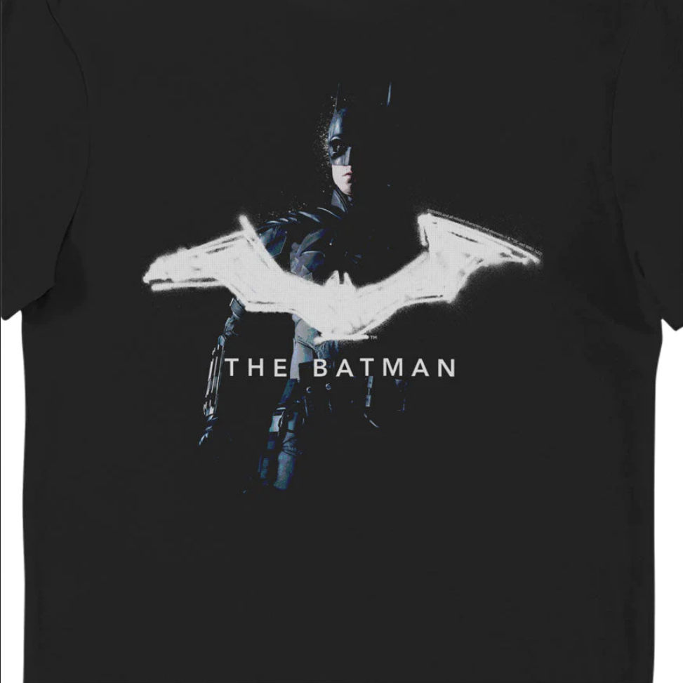 T-Shirt Batman The Movie Graffiti - Maglietta Nera Ufficiale DC Comics