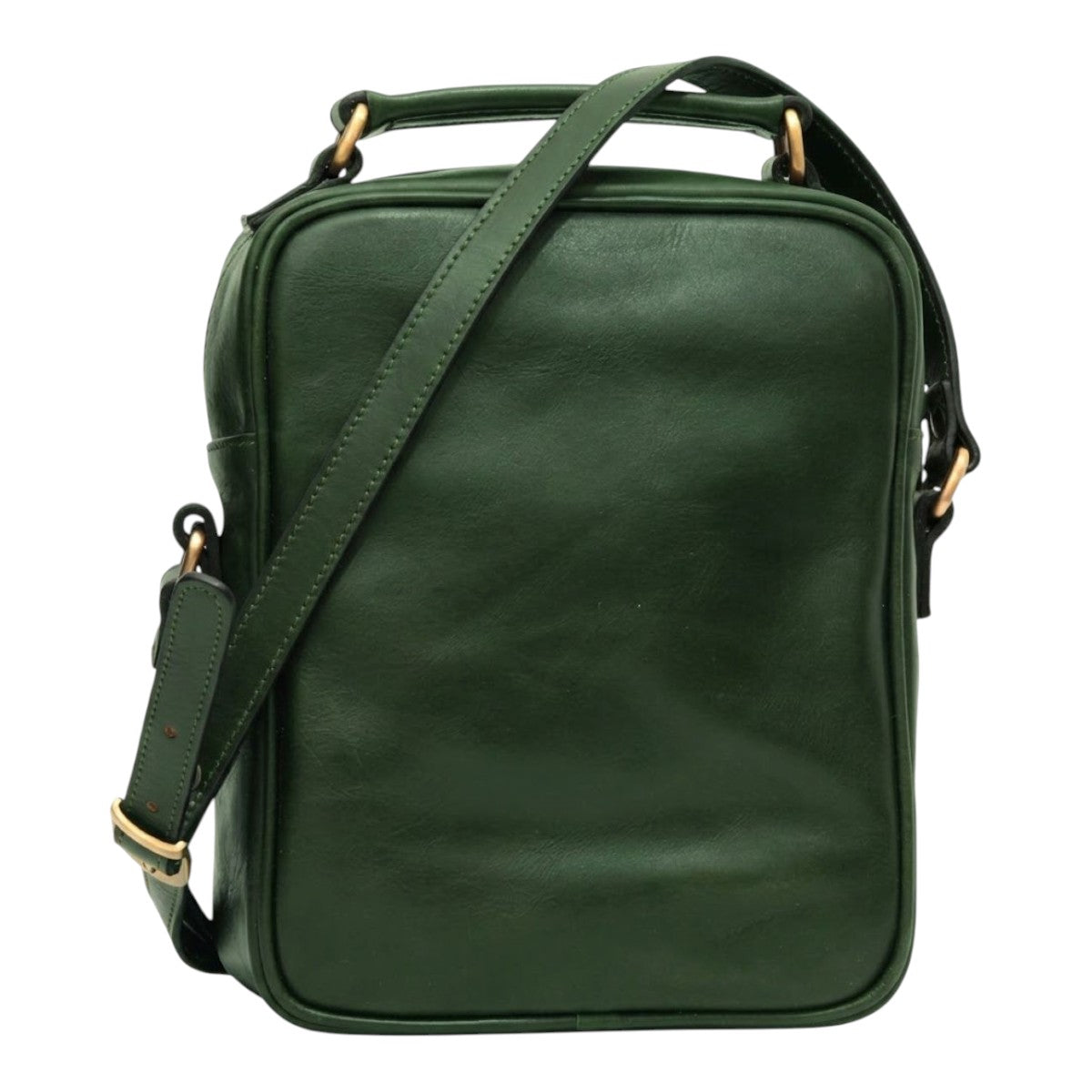 Borsa a tracolla Vetrina Fiorentina in pelle pieno fiore verde con tracolla regolabile e design artigianale italiano